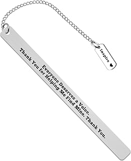 Speech Therapist Gifts Everyone Deserves A Voice Bookmark Speech Language Pathologist Gift Speech Therapy Gift Speech Teacher Appreciation Gift Thank You Gift for Speech Therapist