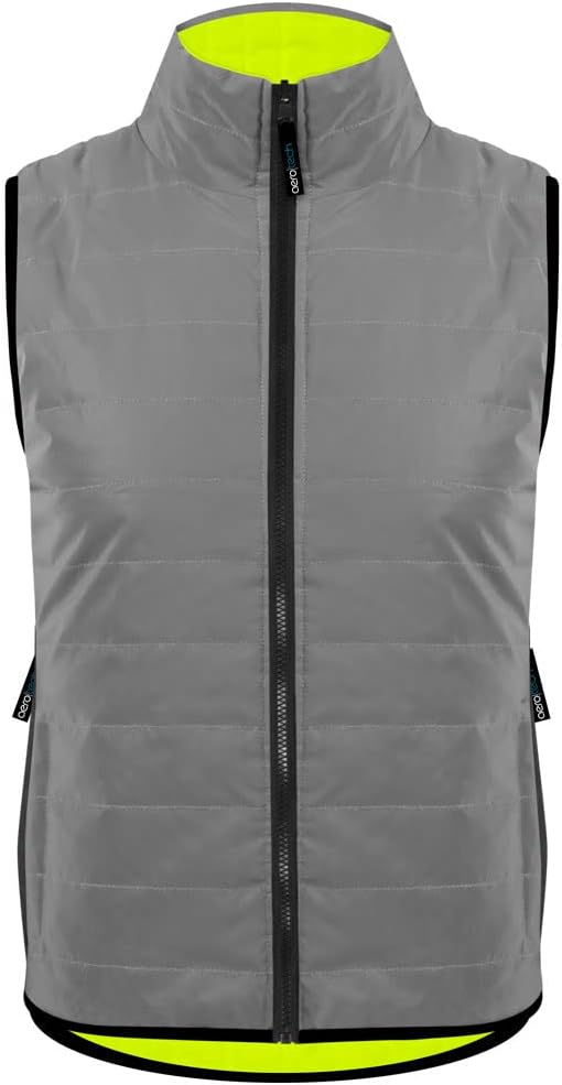 AERO|TECH|DESIGNS | Men's Sierra Reversible Cycling Vest | Safety Yellow | High Visibility Reflective