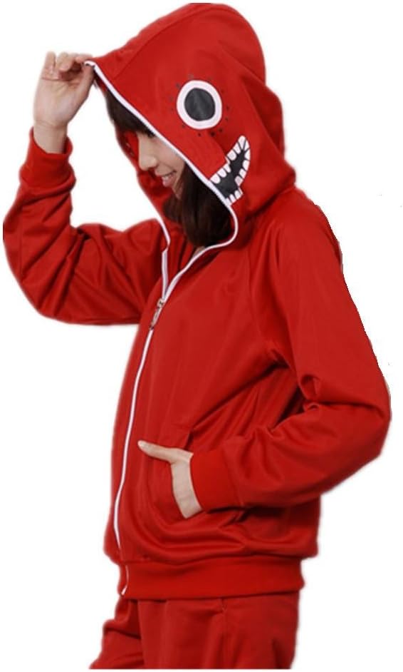 Guzesion women's Vocaloid Gumi Matyoshka Cosplay Hoddies (M, Red)