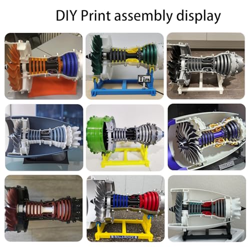 Sahvaim for Bambu Lab Makerworld MH006 Jet Engine Model Components kit 006 Engine Aircraft 3D Printed DIY Parts Compatible with Bambulab P1P/P1S/A1/X1/X1C/X1E -Prints NOT Included-NOT for A1 Mini