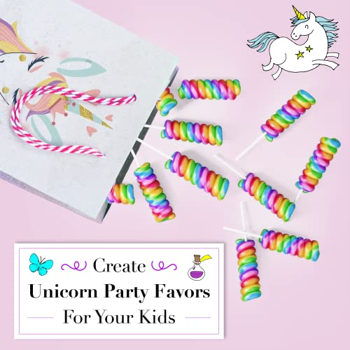 Unicorn Candy Lollipops Individually Wrapped Bulk 20Pk| Swirl Lollipop Rainbow Candy , Unicorn Party Favors For Unicorn Birthday | Unicorn Lollipop Candy For Unicorn Pinata | Rainbow Unicorn Party Favor Candy #TOP1