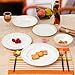 Joseph Sedgh Collection “Sisi” 20-Piece Bone China Dinnerware Set, Service for 4, White and Gold