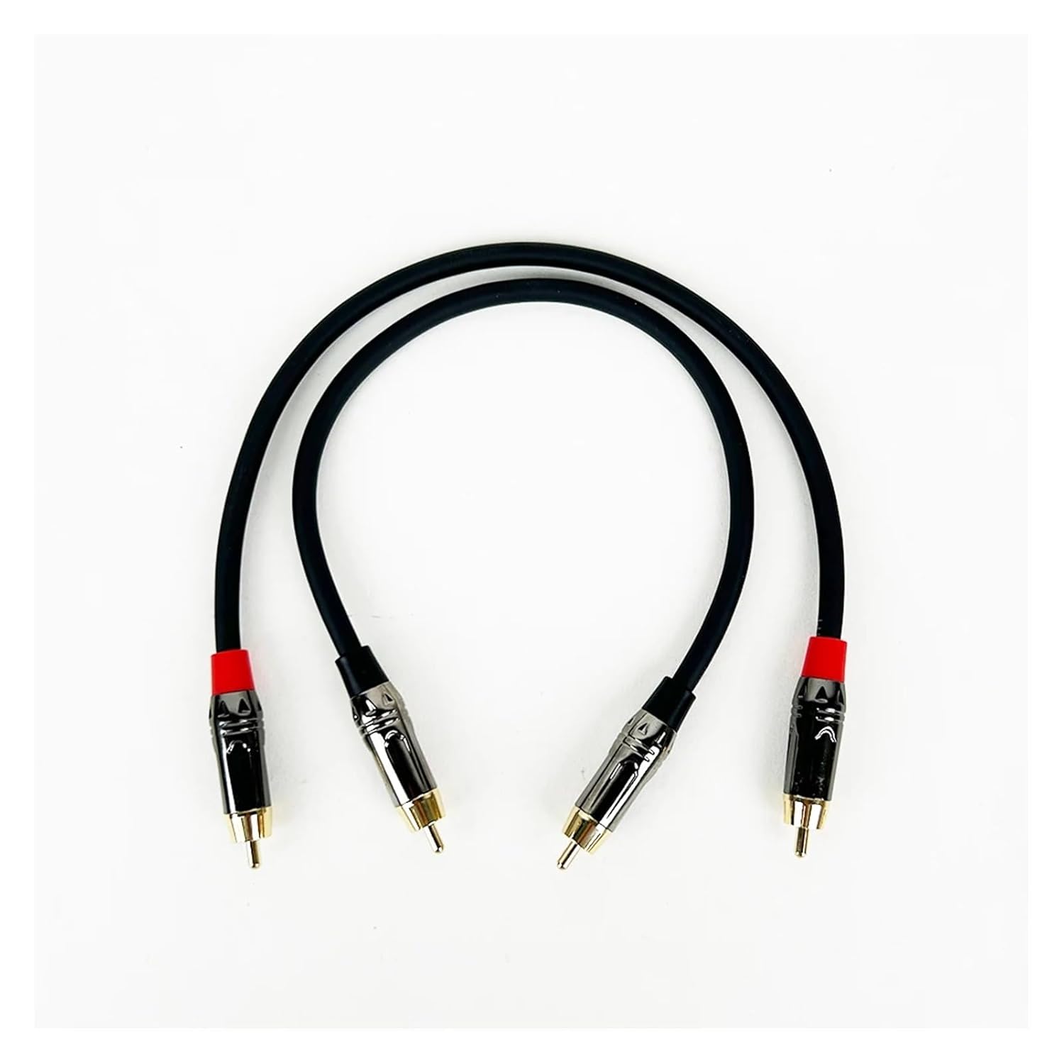 2RCA M/M Stereo Audio Cable Copper core 2RCA Male to 2RCA Male(Blue,Red,2m)