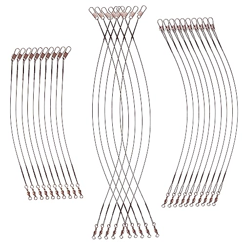 Gogogmee 30-Piece Set of Fishing Leaders Hard for Catfishing Professional Practical