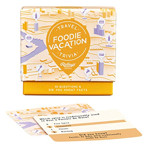 Ridley's Foodie Vacation Trivia Card Game
