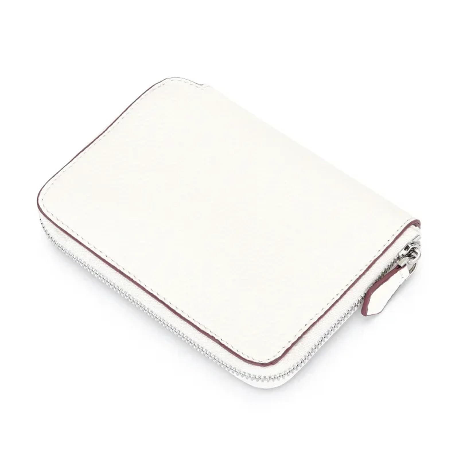 Funda Pasaporte Carteras de Lujo de Cuero Genuino for Tarjetas de crédito, monederos y Documentos de Identidad, Organizador de Negocios for Mujer.(White)