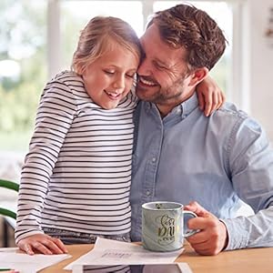 Father Gift From Daughter Son - Grey Marble Ceramic Coffee Mug Cup 11.5oz - Best Dad Ever - Birthday Gift For Daddy Men Husband - Novelty Present for Fathers Day, Christmas Xmas, Thanksgiving, New Dad Father Gift From Daughter Son Grey Marble Ceramic Coffee Mug Cup 115oz Best Dad Ever Birthday Gift For Daddy Men Husband Novelty Present for Fathers Day Christmas Xmas Thanksgiving New Dad