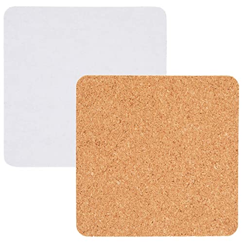 Juvale LJ-WLJUN-032118-04-1 50 Pack Square Self Adhesive Cork Board Backings thumb #7