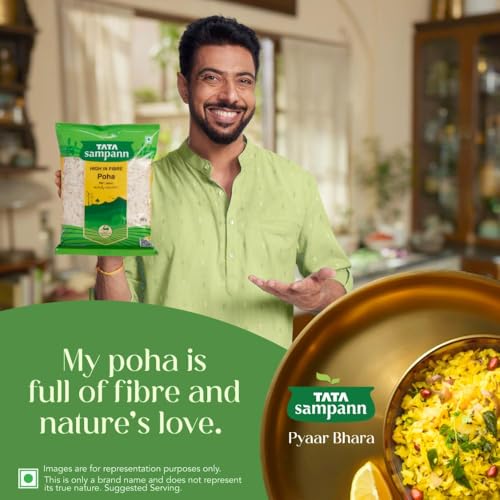Image of Tata Sampann, High in Fibre Poha, 1kg