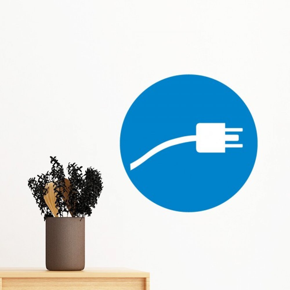 Stickers Muraux DIY Branche Bleue Décoration Amovible 60cm Chambres