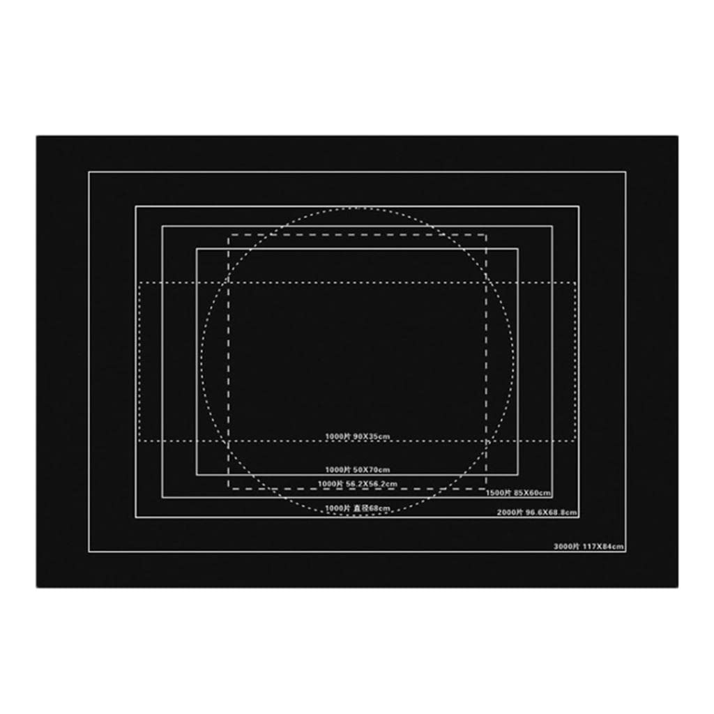 DuskHaven 1 Grand Tapis de Puzzle Enroulable, 3000 Noir