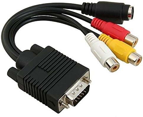 Generic RCA Audio Video to S Video Port Cable