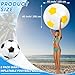 Lewtemi 2 Pcs 40 Inch Giant Inflatable Soccer Ball Large Huge Beach Balloons Oversized Football Sport Birthday Party Decoration Favor Gift Pool Supplies for Outdoor Piñata Activity(Black, Yellow)
