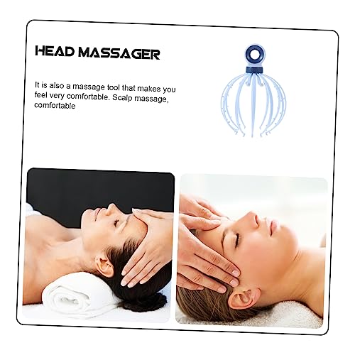KALLORY Massageador De Cabeça Ferramenta De Massagem Massageador De Couro Cabeludo Enfermagem Pp Sal