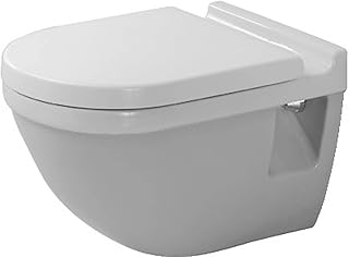 Duravit 2200090000 Starck 3 Wall Mount Toilet Bowl, White Finish