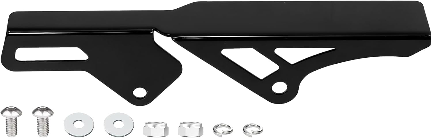 Black Rear Chain Guard Cover for 2018-2026 Harley Softail Street Bob, FXDR 114, Fat Bob, Low Rider, Low Rider S, Low Rider ST, Softail Standard, Breakout, M8 Engine Parts