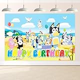 Thema Geburtstag Hintergrund, 150 x 100cm Dog Fotografie Hintergrund; Fotohintergrund, Cartoon Party Geburtstagsdeko für Kinder Jungen, Home Party Dekoration