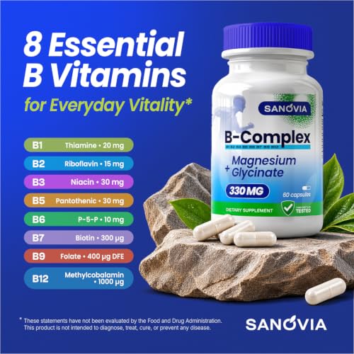 SANOVIA Methylated Vitamin B Complex with Magnesium Glycinate