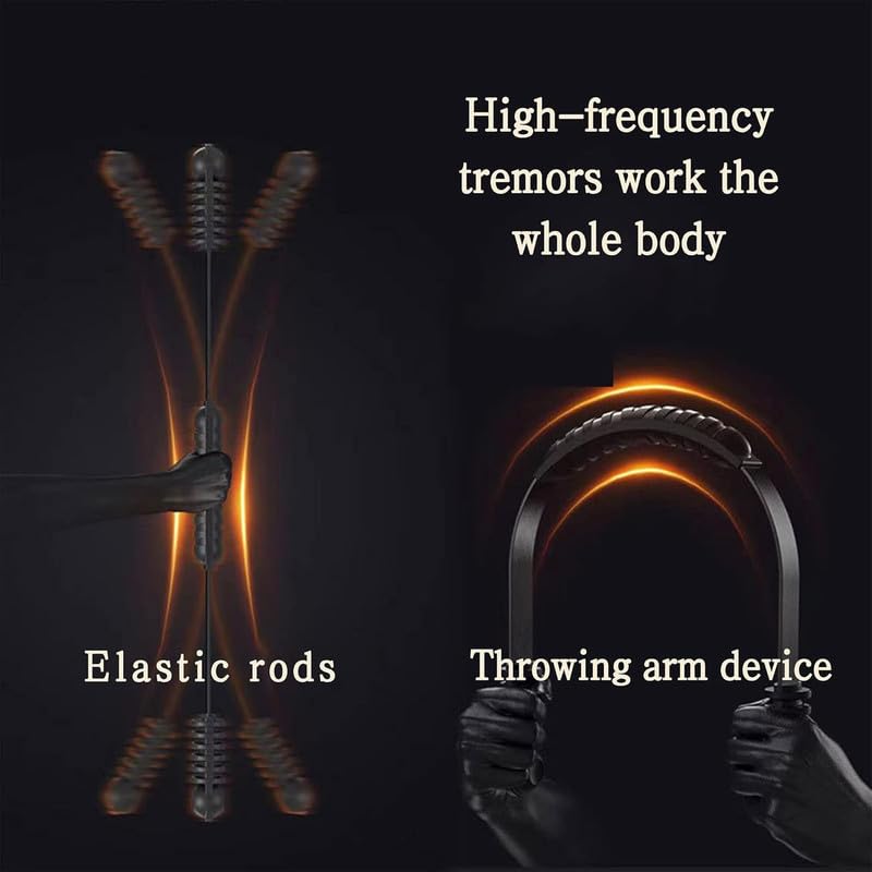 Image of Chest Expander Arm Strength Machine - Elastic Strength Twister Bar for Home Exercise - Ideal for Power Stretching, Resistance Training, Flexibility & Full Body Conditioning (1 Pcs)