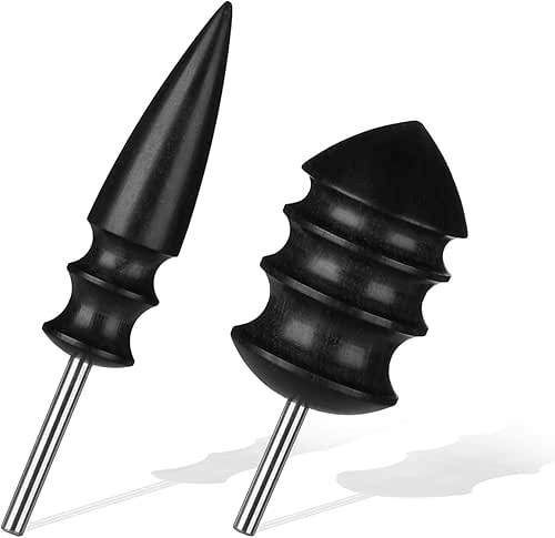 2PCS Leather Burnisher Bits, Leather Working Tools Leather Edge Burnish