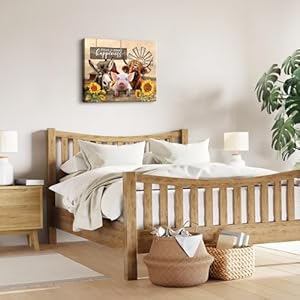 Beabalea Farmhouse Animals Canvas Kitchen Wall Art Rustic Sunflowers Donkey Cow Pig Pictures Wall Decor Country Red Barn Windmills Artwork Painting for Bedroom Bathroom Living Room 12"x16" Beabalea Farmhouse Animals Canvas Kitchen Wall Art Rustic Sunflowers Donkey Cow Pig Pictures Wall Decor Country Red Barn Windmills Artwork Painting for Bedroom Bathroom Living Room 12×16