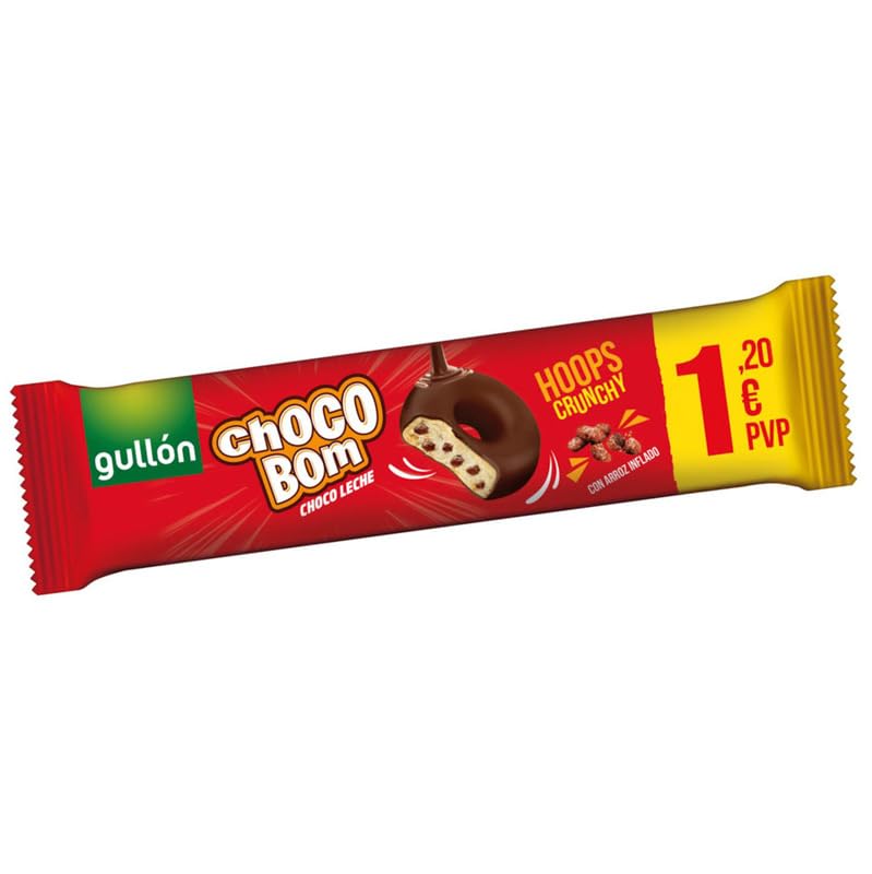 Galletas Gullón Choco Bom Hoops Chocolate con Leche. 18 unidades x 128g