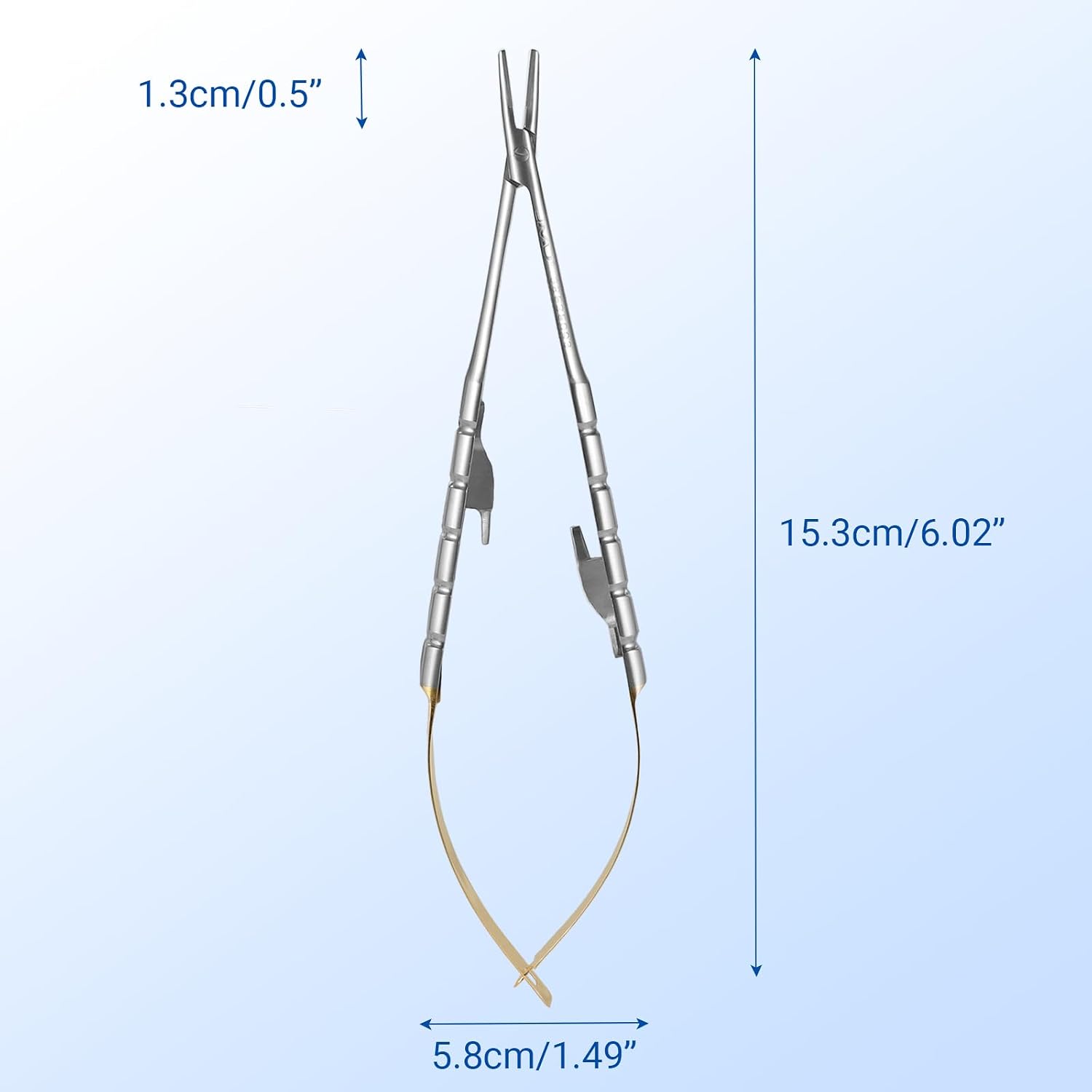 JMU Castroviejo Micro Needle Holder 6" Gold Plated 1 Pc/Pack