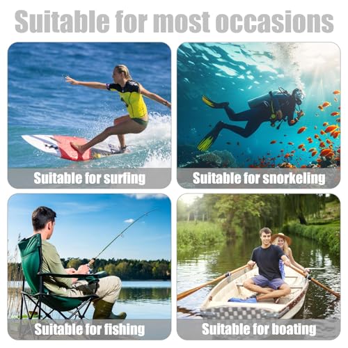 Image of Gosknor 2pcs Boat Floating Keychains, Pill Shaped Float Key Ring Pendant Water Sport Accessory for Kayak Sailing Surfing Boating Rowing Fishing (White)