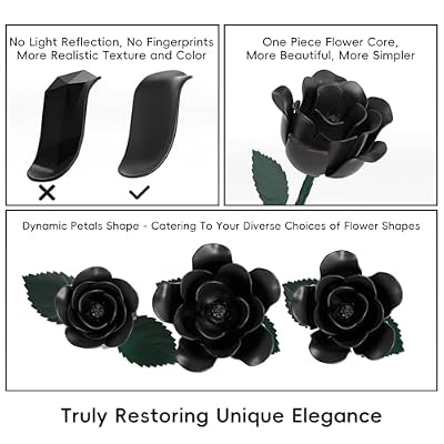 JAKI 12 Roses Bouquet Building Set with Heart-Shaped Gift Box Base, 528PCS Gothic Matte Roses Artificial Flower Building Blocks, Gift for Christmas,Valentines, Home Office Decor for Adults Women Girls