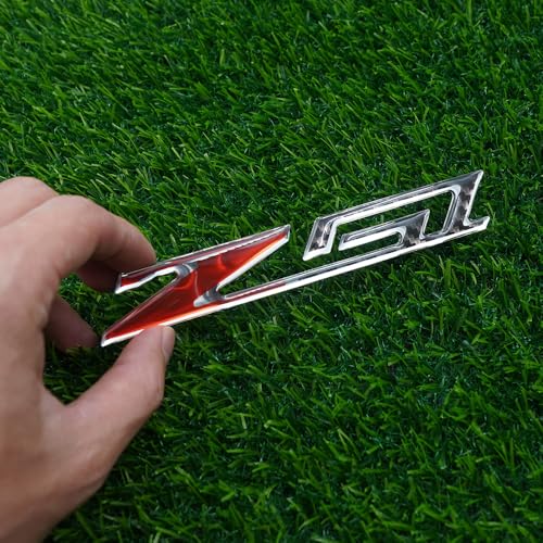 Image of Hood Door Tailgate Trunk Badge Nameplate Emblem Replacement for Z51 1Pc (Chrome Outline Carbon Fiber Look)