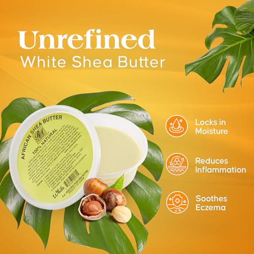Natural Cosmetics MSB219 Real African Shea Butter Pure Raw Unrefined From Ghana"Ivory" 8Oz. Container thumb #5