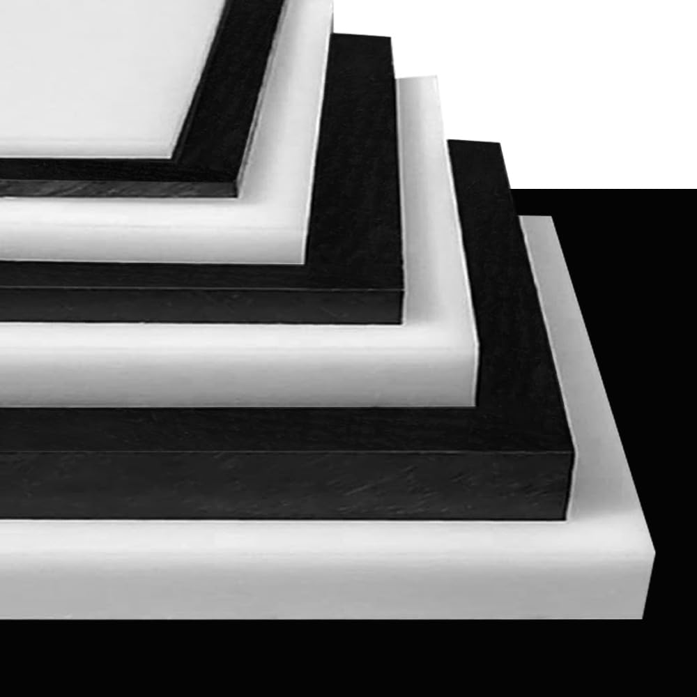 Acetal Copolymer Plastic Sheet,1/2-Inch Thick,Size 12" x 16" Corrosion Resistance,Impact Resistant Panel (POM-H) Opaque Black Acetal Copolymer1PCS