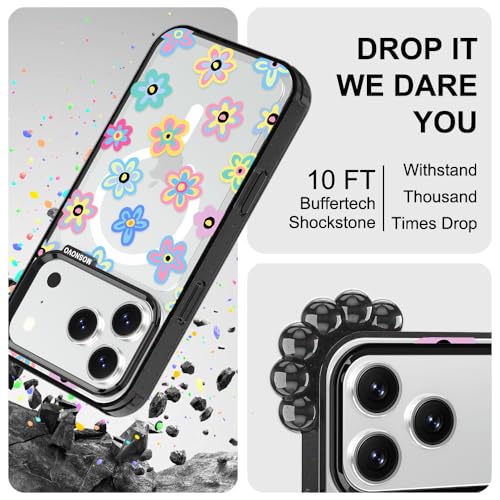 Protection iPhone 17 Pro antichoc coque transparente noire compatible MagSafe - 5