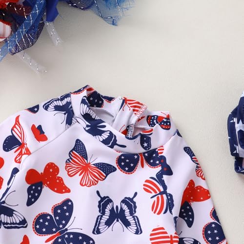 Infant Baby Girl Swimsuit One-Piece Long Sleeve Rash Guard with Hat Set Floral Zipper Bathing Suit Leopard Beach Wear