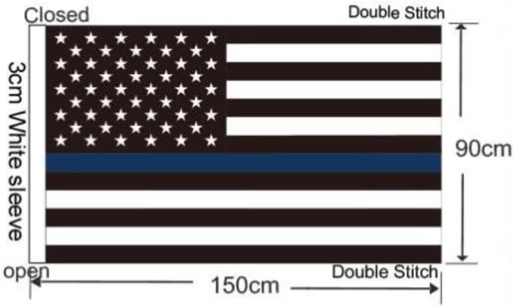JLP Intended for All Trucks 6 Foot Tall 1/2 in Diameter Pole Flag 3X5 ft Trailer Hitch Mount Fits All Trucks Truckin Madness Smoke Em Project Torque Truckin Around USA Blue LINE