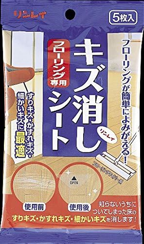 Amazon 3個セット リンレイ フローリング専用傷消しシート5枚 リンレイ 床用クリーナー剤