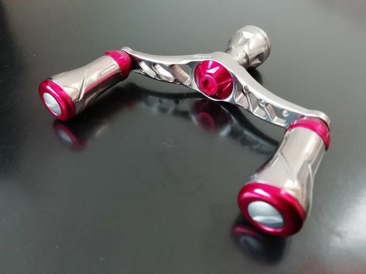 吊り下げ式】LIVRE カスタムダブルハンドル WING78 ダイワ用 レッドx