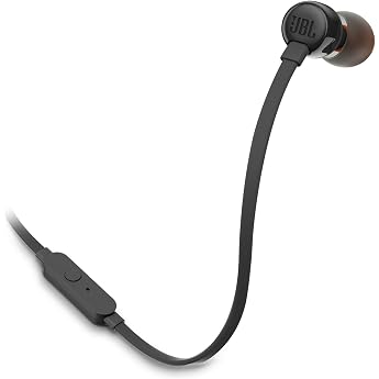 The JBL TUNE160 In-Ear Headphones combine JBL Pure Bass Sound with a tiny ultra-portable design making them perfect for everyday use. Black