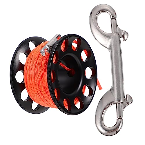 BESTonZON Underwater Diving Spool Reel Compact Guide Line Spool Aluminum Alloy Anti-winding Device
