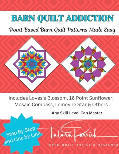 Modèles de barn quilt faciles guide Barn Quilt Addition avec méthode par points sans calcul - 2