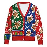 Photo Gallery alisister cardigan natalizio brutto per donna con scollatura a v e motivo di omino di pan di zenzero per le feste xl Photo Gallery alisister cardigan natalizio brutto per donna con scollatura a v e motivo di omino di pan di zenzero per le feste xl