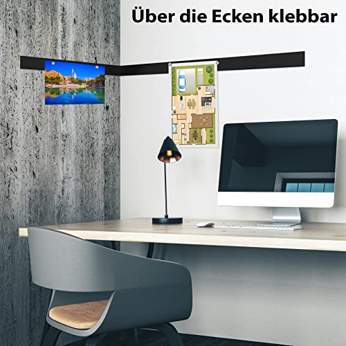 MEISTERWERK Metallband selbstklebend u.a. für Tonies, Magnete & Tonie Tribüne | Metallband mit starkem Schaumstoffkleber | Magnetband selbstklebend | Magnetband | Magnetleiste selbstklebend