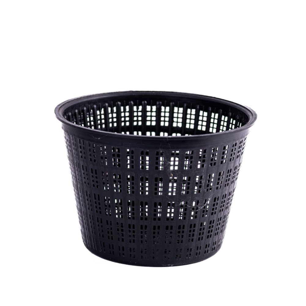 Thompson & Morgan Black Aquatics 9Cm Round Planting Basket For Ponds And Water Gardens – Perfect For Aquatic Plants, 1X 9Cm Pot