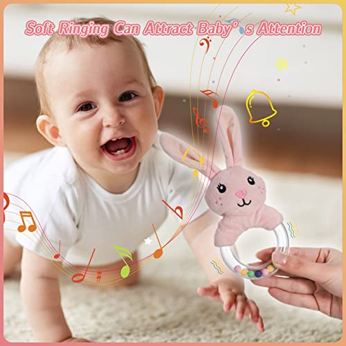 RIUSATE 3Pcs Baby Soft Rattle Sensory Toys - Image 4