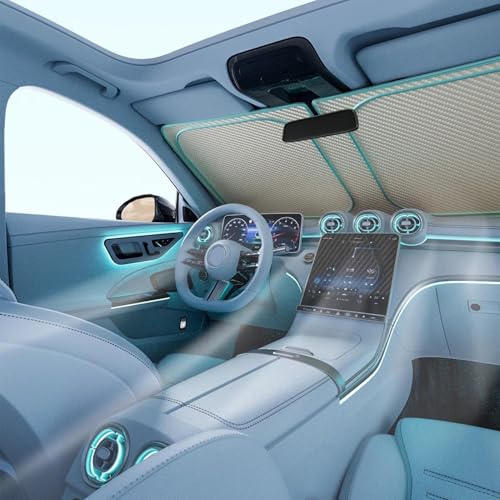 Protector solar para coche 140x69 cm reflectante ideal para viajes de verano 2