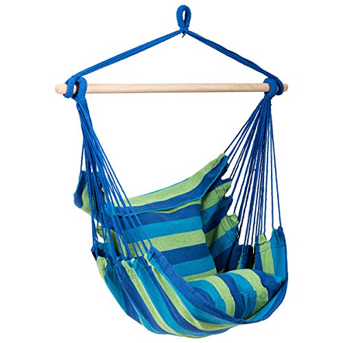 RELAX4LIFE Hängesessel, Hängesitz mit 2 abnehmbaren Kissen, Hängestuhl...