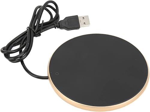 Calentador de tazas y calentador de tazas de café para escritorio, calentador eléctrico de bebidas, plato calentador de café y juego de tazas para