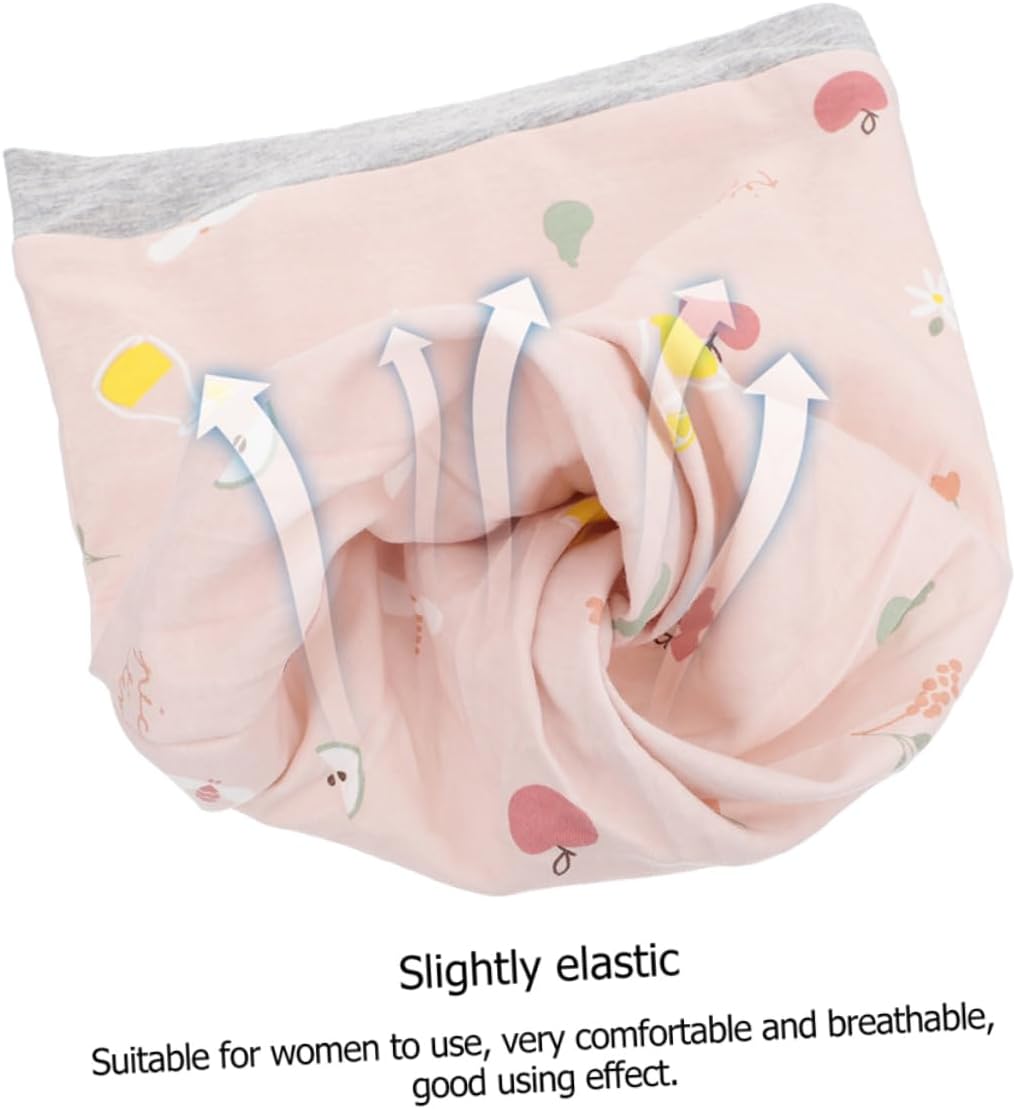 Comfortable Postpartum Hat Set Fashionable Maternity Headband for Women 2pcs Wind-Proof Confinement Hat for Spring/Summer Use Pink