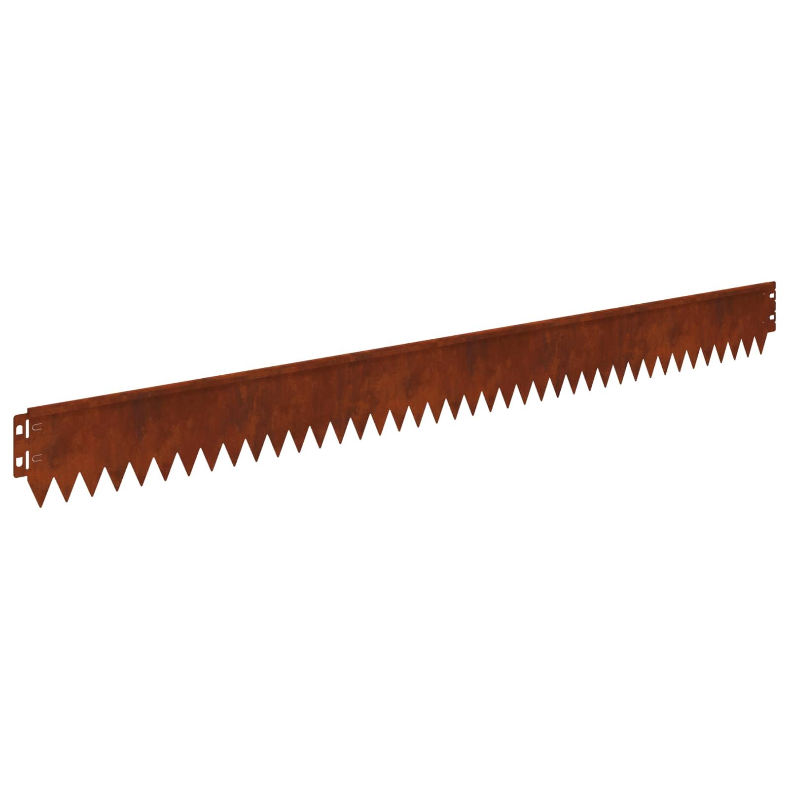 Lot de 50 bordures de pelouse en acier inoxydable - 103 x 10 cm - Bordures de jardin flexibles pour délimitation de parterres de fleurs, bordures de parterres et pelouses - Résistantes aux