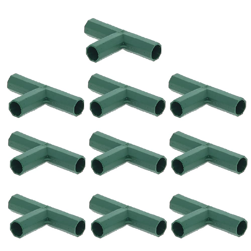 TopHomer 10 Connettori A Croce 4 Vie Per Serra In Plastica: Diametro 16 Mm, Resistenti E Antivento Per Tubi PVC, Canne Di Bambù, Strutture Da Giardino - 3